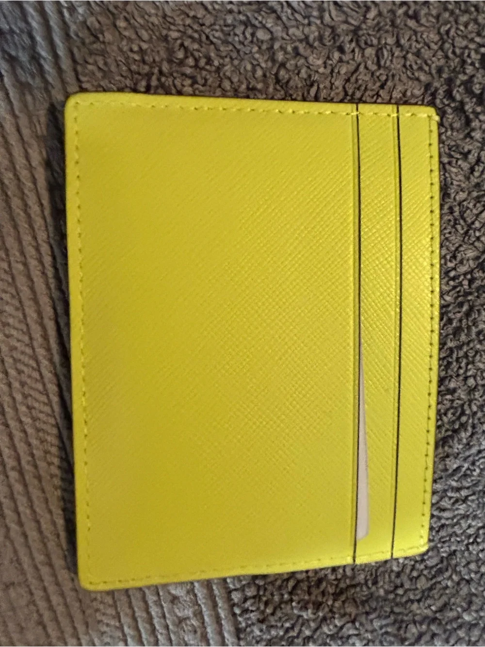 kate spade Lime Green Madison Small Slim Card Case NWT
